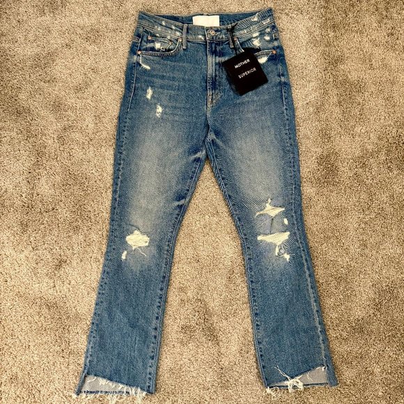 NWT Mother Superior Insider Crop Step Fray in Holy Melancholy W/ Distressing - Picture 2 of 13